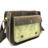 Sac "Cartable" Marron / Vert