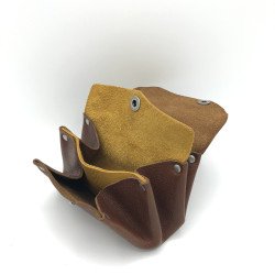 Porte-monnaie Marron / Moutarde