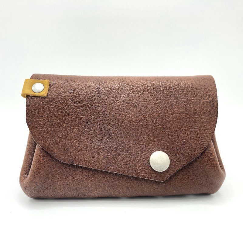 Porte-monnaie Marron / Moutarde